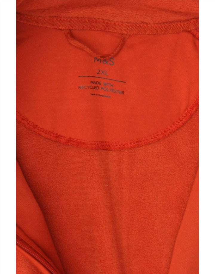 Мужская флисовая куртка Marks & Spencer UK 44 2XL оранжевый полиэстер
