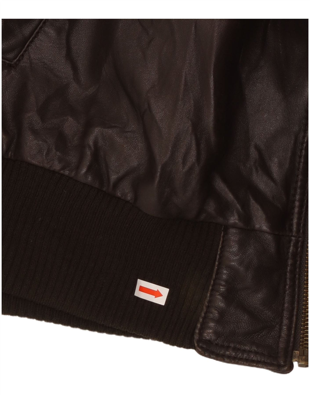 Мужская кожаная куртка VINTAGE UK 42 XL Коричневая кожаная