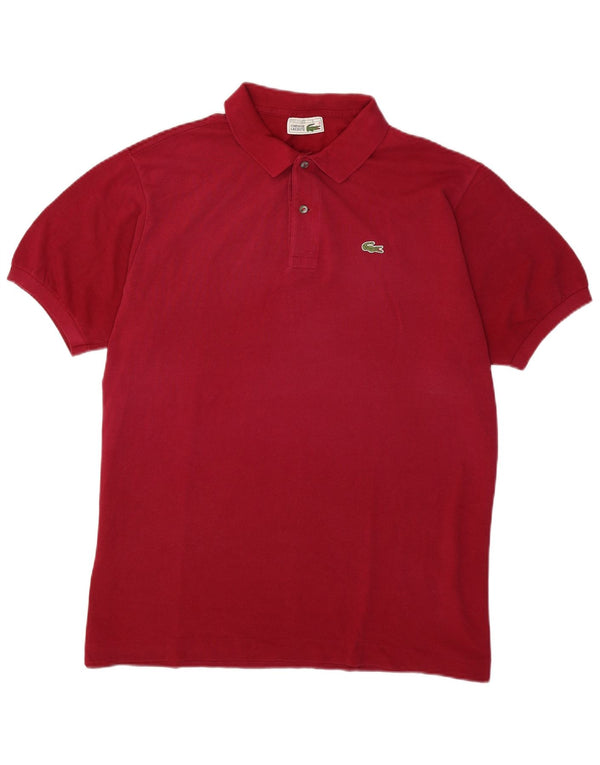 Мужская рубашка-поло Lacoste, размер 6 XL, красный хлопок