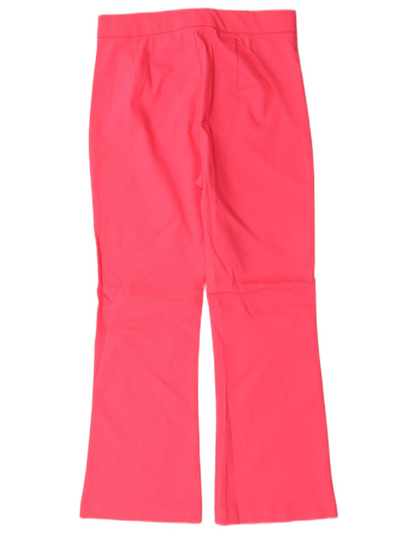 Женские повседневные брюки-клеш ZARA, средний размер W28 L26, розовый хлопок