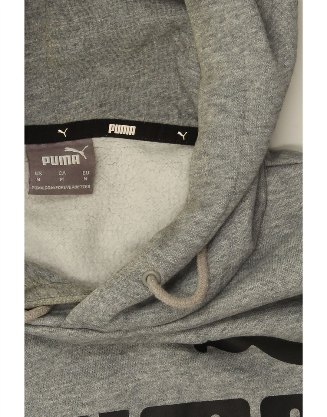 Мужской джемпер с капюшоном Puma серого цвета, хлопок