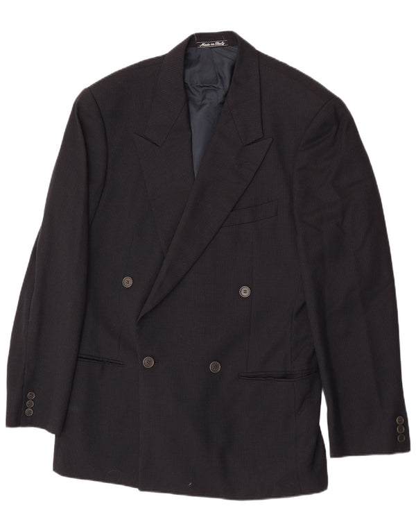 Giorgio Armani Mens Blazer Jacket IT 46 Small Navy Blue Classic