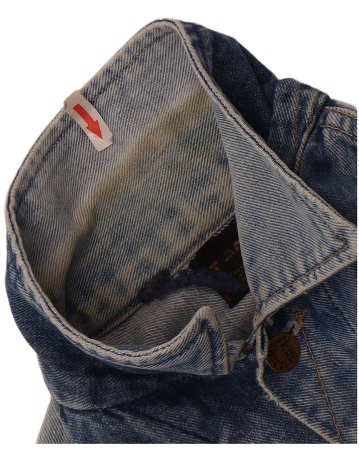 Женская укороченная джинсовая куртка Lee UK 12, средний синий