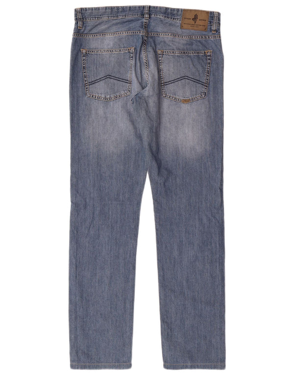 Мужские зауженные джинсы Marlboro Classics Regular Fit W32 L34, синие, хлопковые