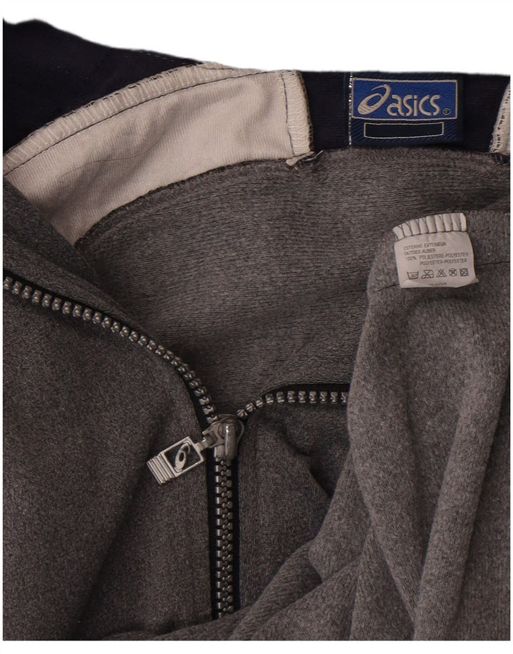 Мужской спортивный костюм Asics с графическим рисунком 2XL, серый полиэстер с цветными блоками