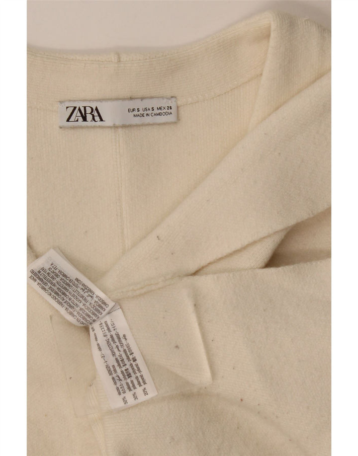 Женский кардиган Zara UK 10, маленький размер, бежевый, вискоза