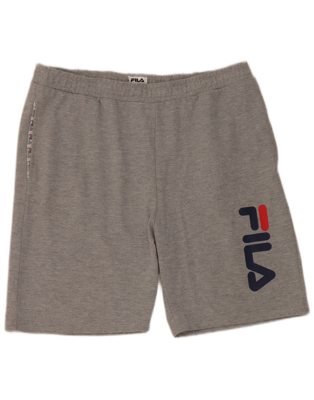 Fila Мужские спортивные шорты с рисунком, большие серые, хлопковые