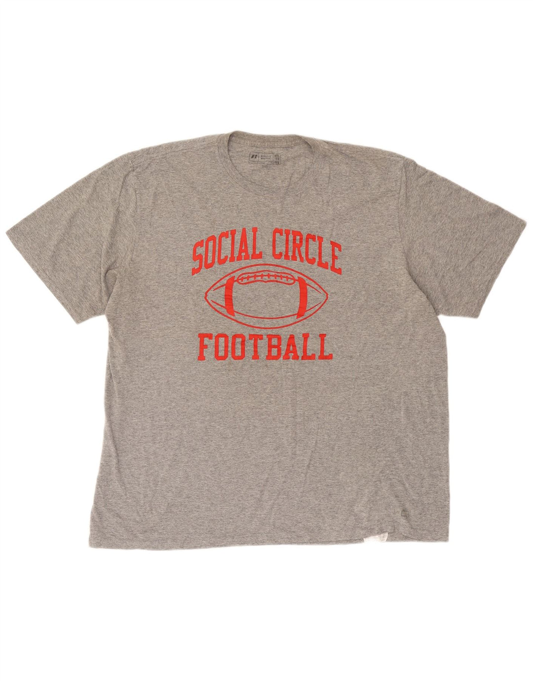 Мужская футболка с рисунком Russell Athletic 2XL серая