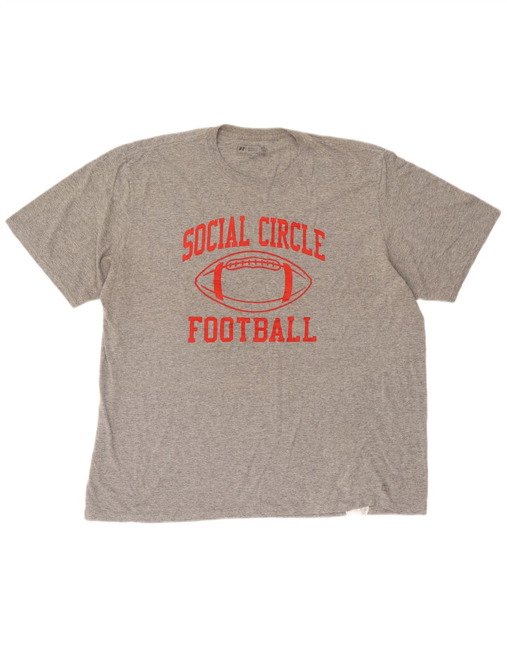 Мужская футболка с рисунком Russell Athletic 2XL серая