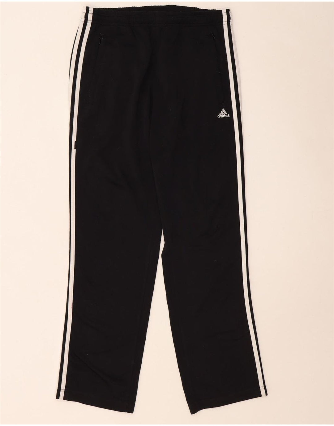 Мужские спортивные брюки Adidas, маленькие черные из полиэстера