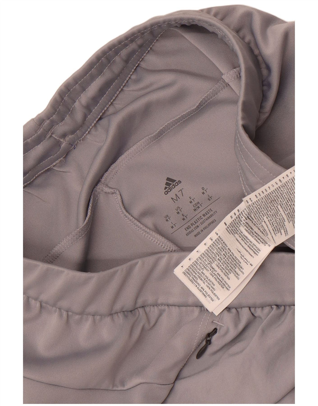 Мужские спортивные шорты Adidas среднего серого цвета из полиэстера