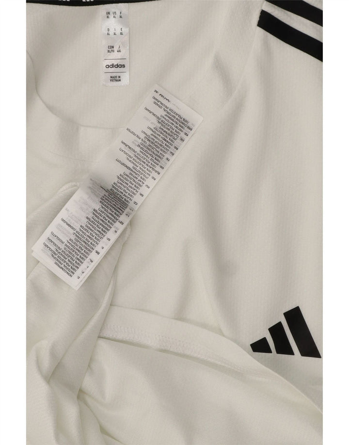 Adidas Мужская футболка Aeroready Top XL Белый полиэстер