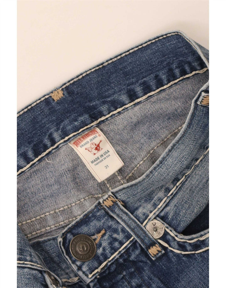Женские прямые джинсы True Religion W31 L28, синий хлопок