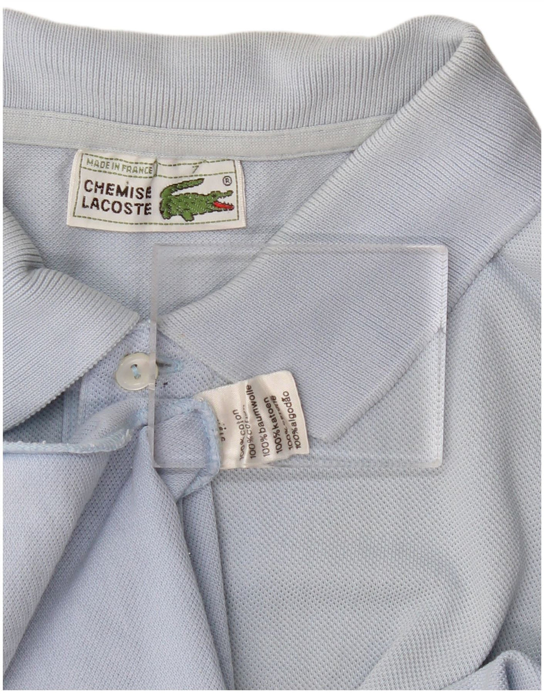Мужская рубашка-поло LACOSTE, размер 7, 2XL, синяя, хлопок