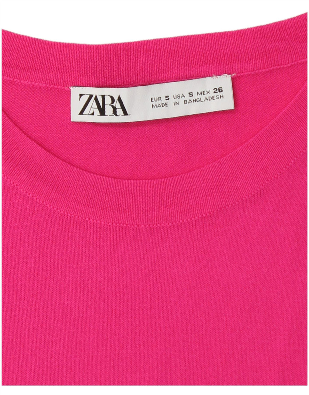 Женская футболка Zara Top UK 8, маленькая розовая