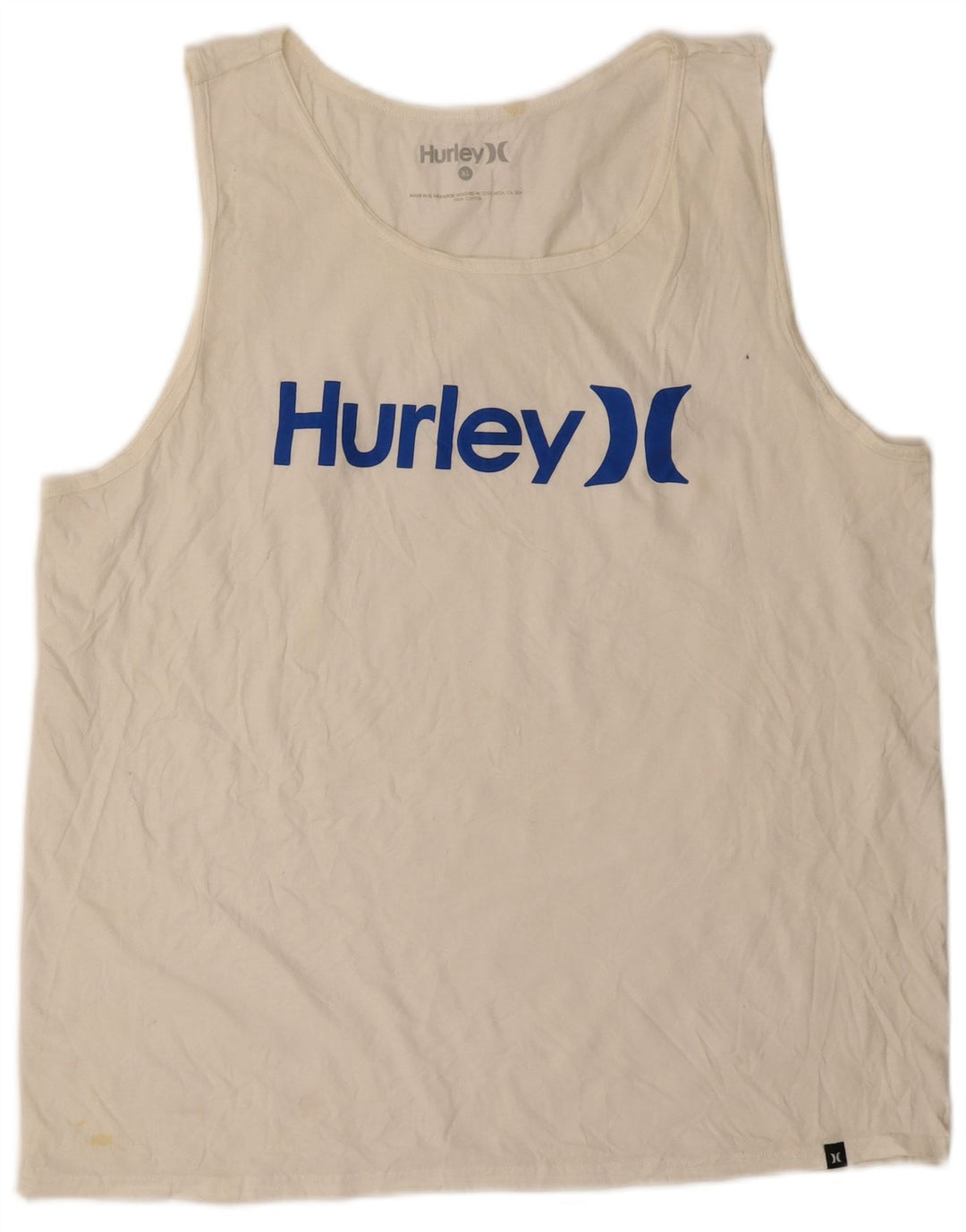HURLEY Мужской жилет с рисунком XL, белый хлопок