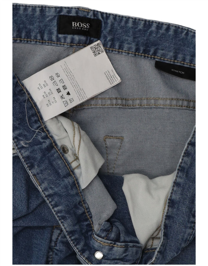 Женские узкие джинсы Hugo Boss W33 L34 Синие, хлопок