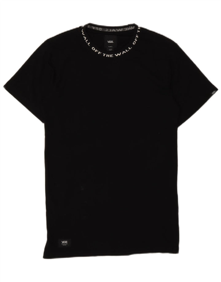 Мужская футболка с рисунком Vans Top XS, черный хлопок