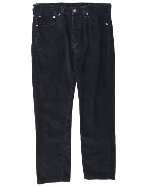 Мужские прямые вельветовые брюки Levi's 505 W33 L28 темно-синие, хлопок