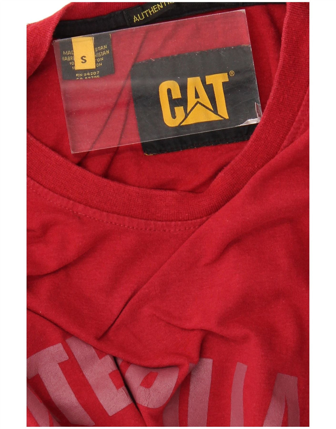 Мужская футболка с рисунком CAT, маленький красный хлопок