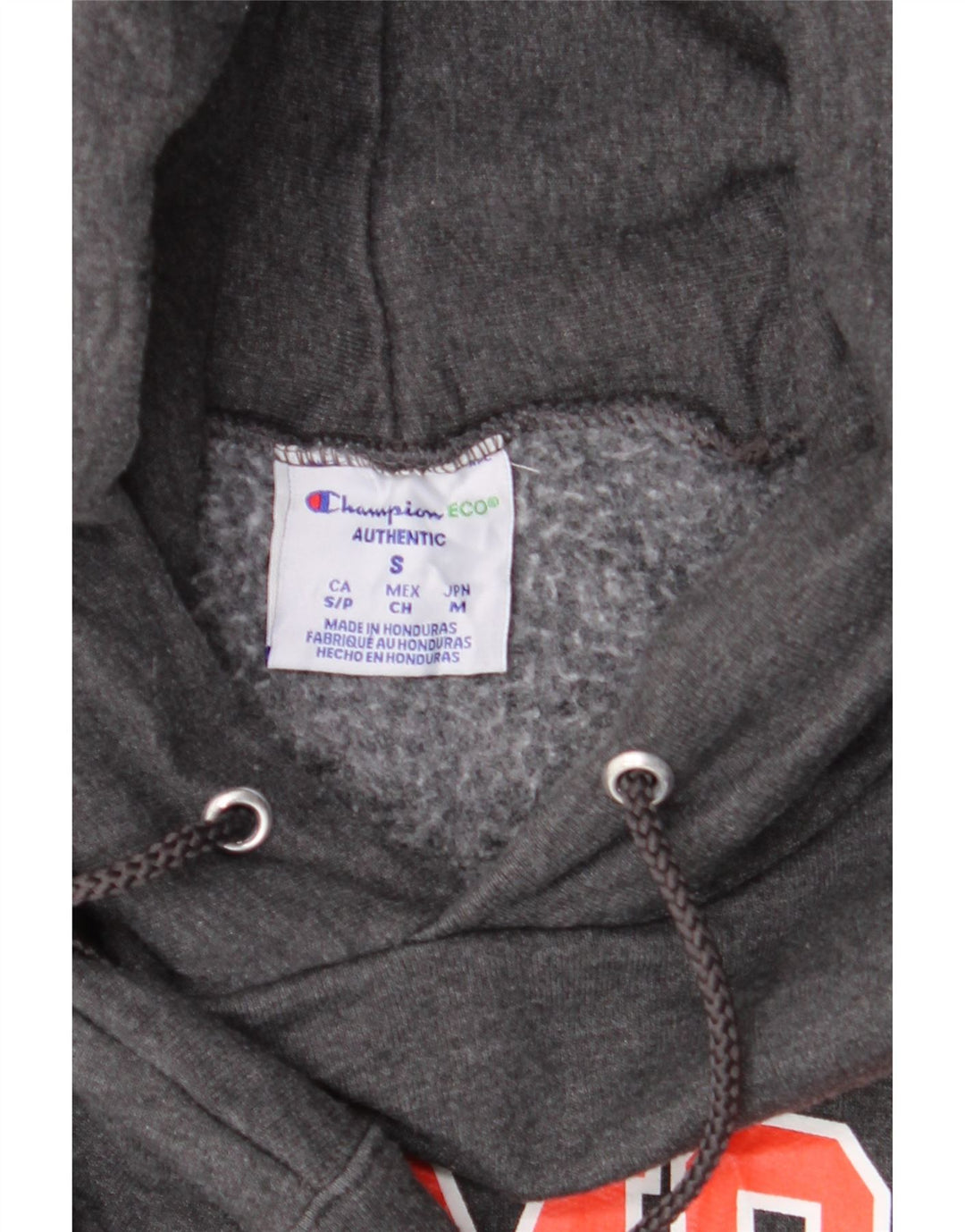 CHAMPION Mens Clemson Graphic Hoodie Jumper Small Grey Cotton Vintage Champion and Second-Hand Champion from Messina Hembry 