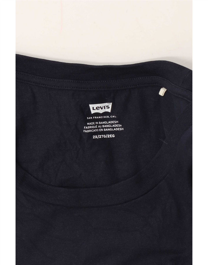 Мужская футболка с рисунком Levi's Top 2XL Темно-синий