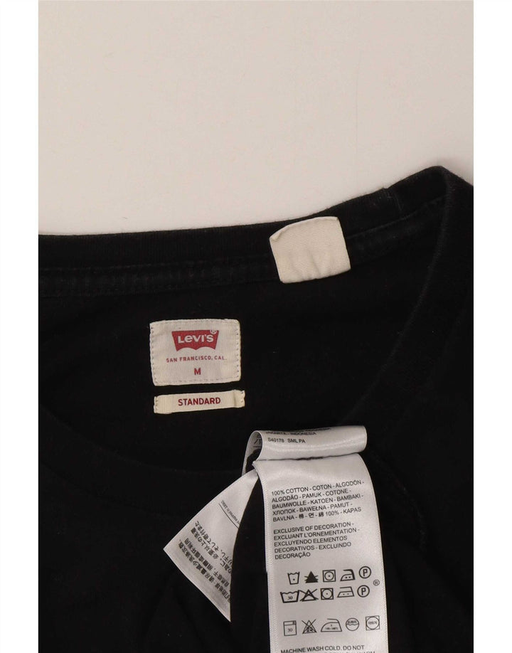 Мужская футболка стандартного кроя Levi's, средний черный хлопковый топ