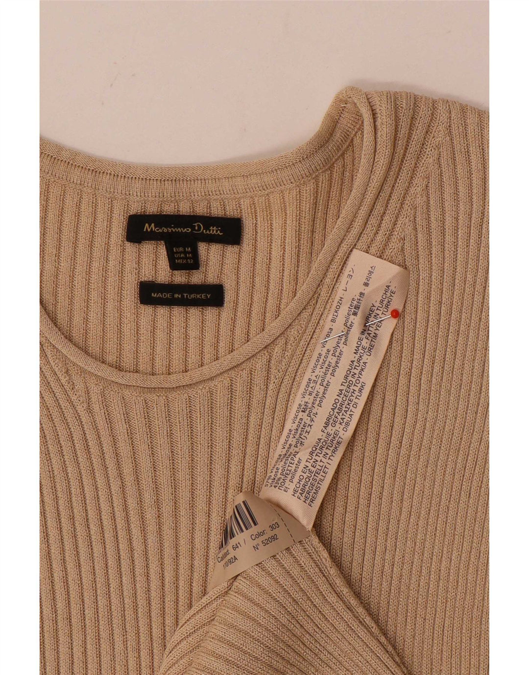 Женское платье макси без рукавов Massimo Dutti UK 12, средний бежевый, вискоза
