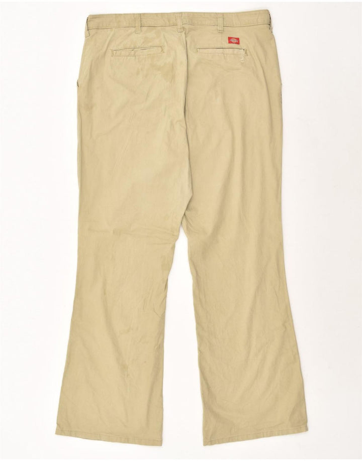 DICKIES Womens Slim Bootcut Chino Trousers US 14 XL W36 L31 Beige Cotton | Vintage Dickies | Thrift | Second-Hand Dickies | Used Clothing | Messina Hembry 