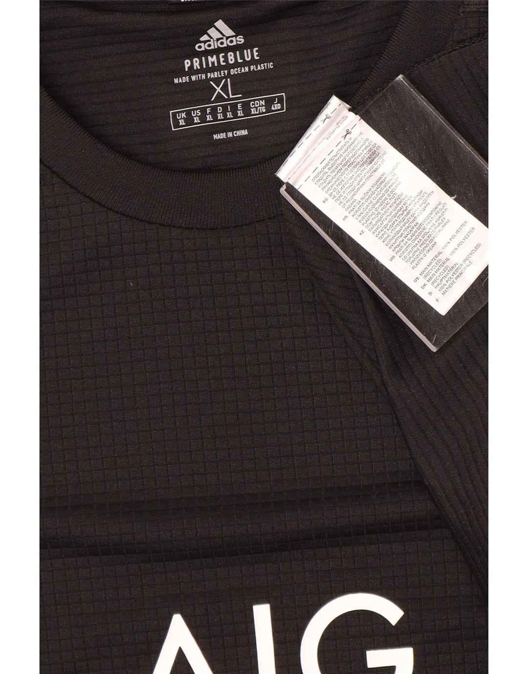 Мужская футболка Adidas All Blacks с рисунком Top XL, черный полиэстер