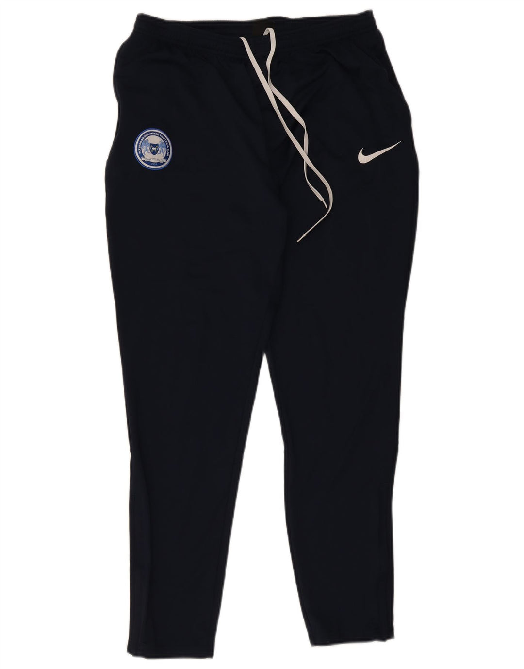 Мужские спортивные брюки Nike Dri Fit, большие темно-синие брюки из полиэстера