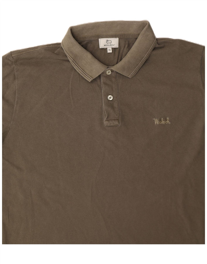 WOOLRICH Mens Polo Shirt XL Grey Cotton Vintage Woolrich and Second-Hand Woolrich from Messina Hembry 