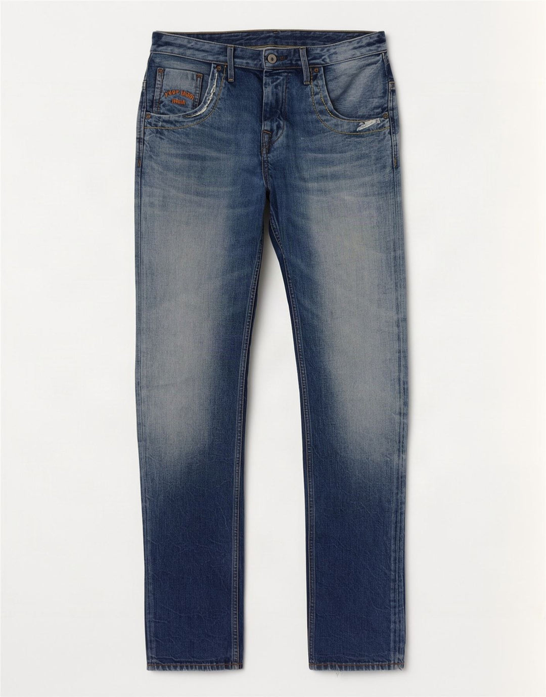 Джинсы PEPE Jeans мужские прямые W30 L34 синие, хлопок