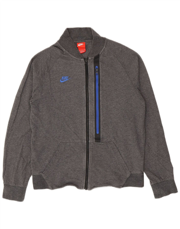 Мужской спортивный костюм Nike, хлопковая куртка среднего серого цвета