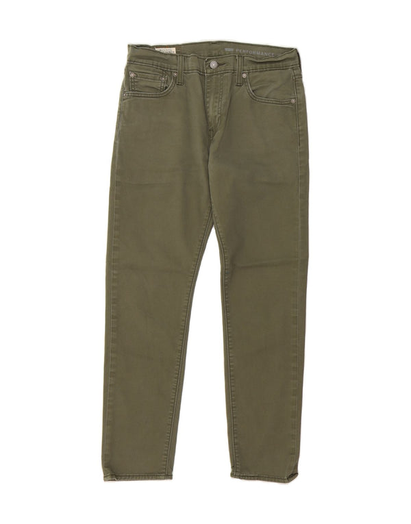 Мужские повседневные брюки LEVI'S 512 Slim Tapered W30 L30, зеленый хлопок