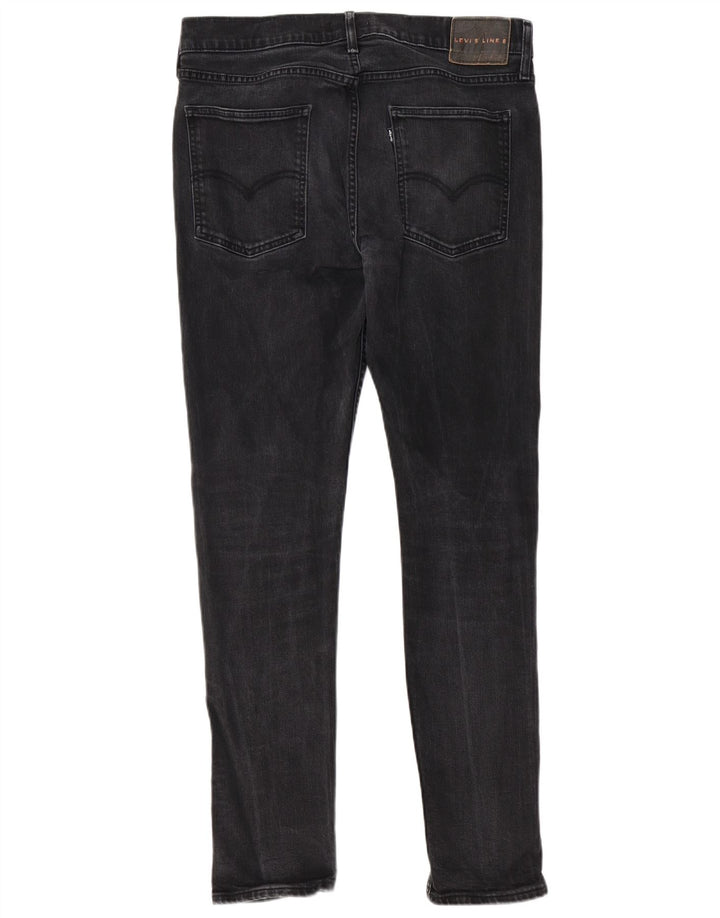 Мужские узкие джинсы Levi's W34 L31, черный хлопок