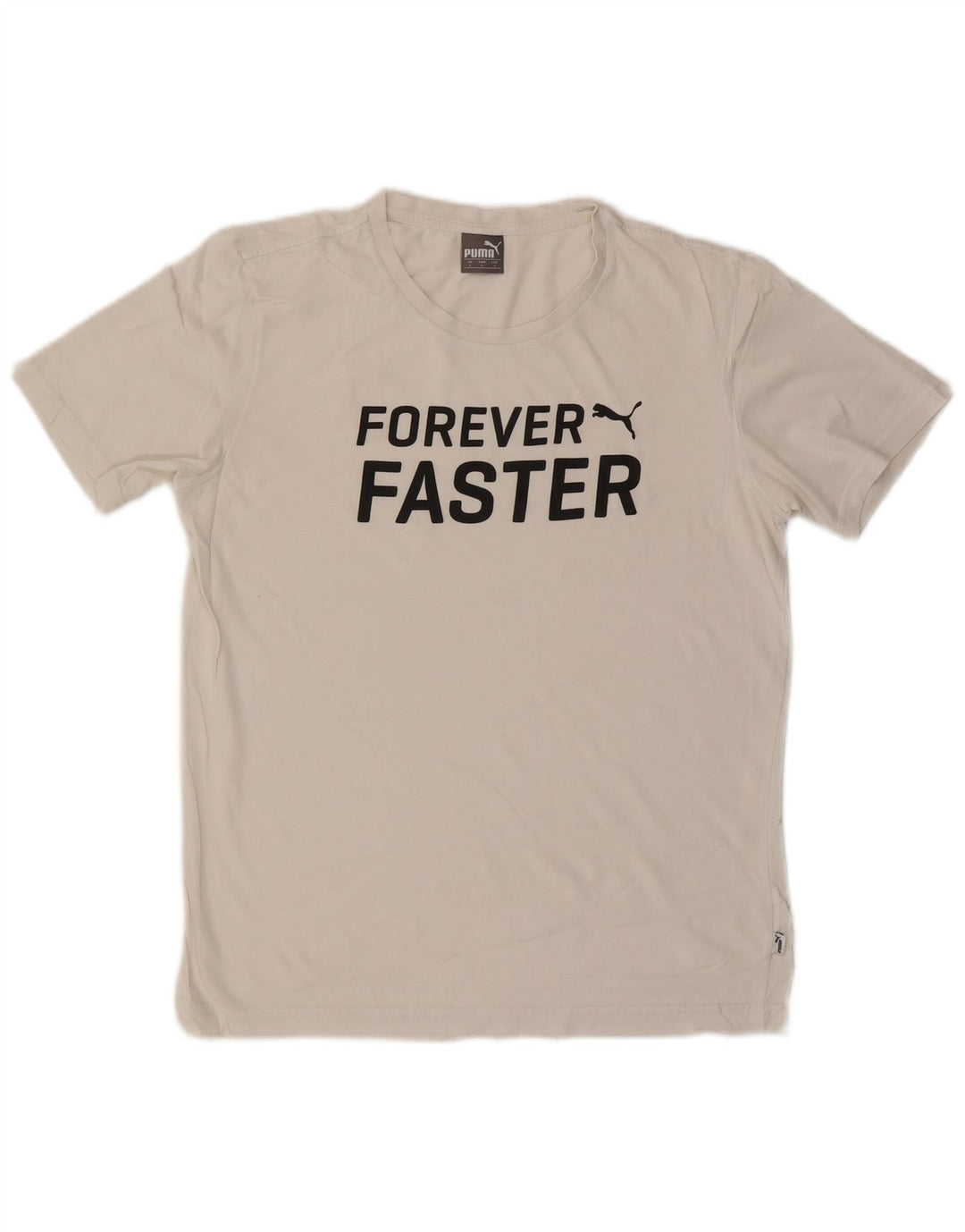 Мужская футболка с рисунком PUMA, маленькая белая