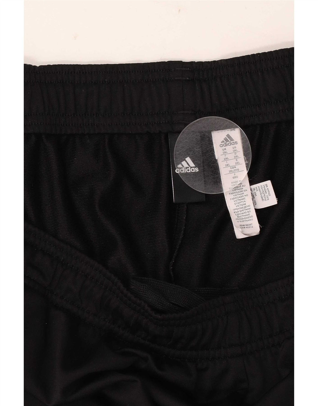 Мужские спортивные брюки Adidas 2XL, черный полиэстер