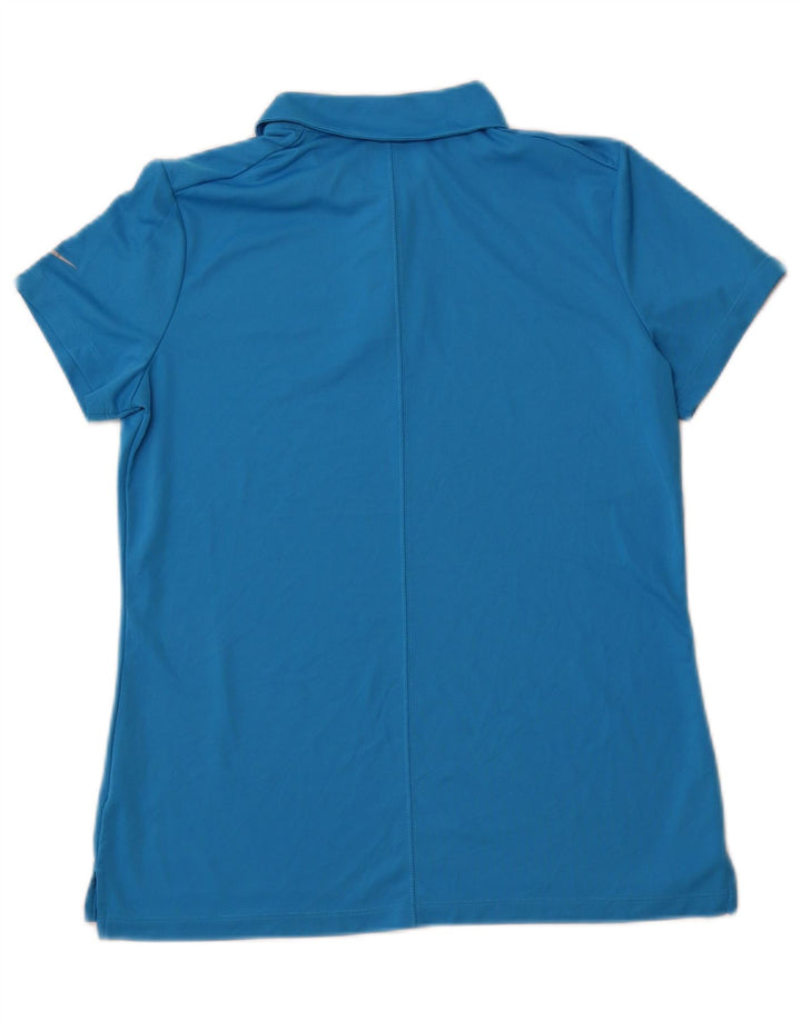 Женская рубашка поло NIKE Dri Fit UK 16, большой синий полиэстер
