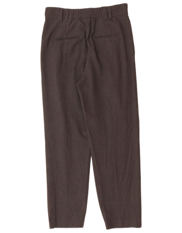 Zara Womens Pegged Chino Trousers EU 36 XS W26 L27 Grey Viscose