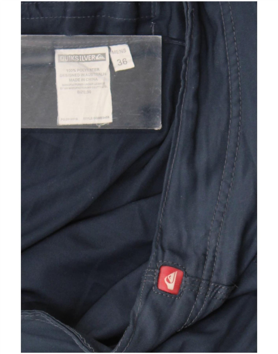 Мужские шорты для плавания Quiksilver с рисунком, большие, темно-синие, полиэстер