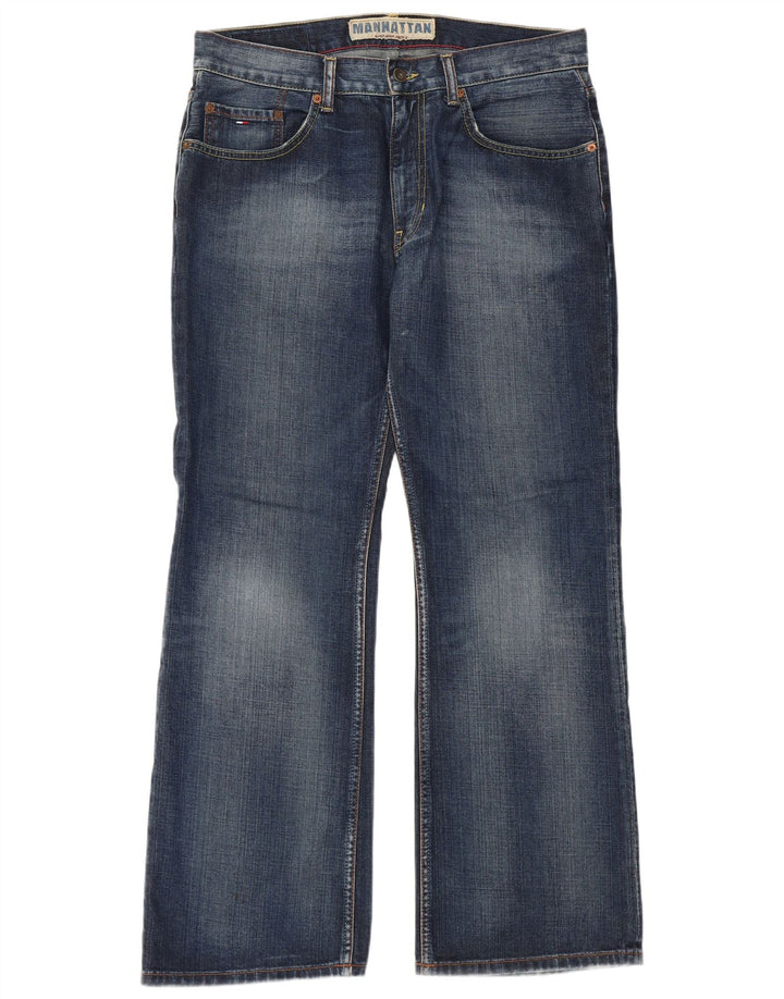 TOMMY HILFIGER Женские джинсы Manhattan Bootcut W33 L30 Синие хлопковые