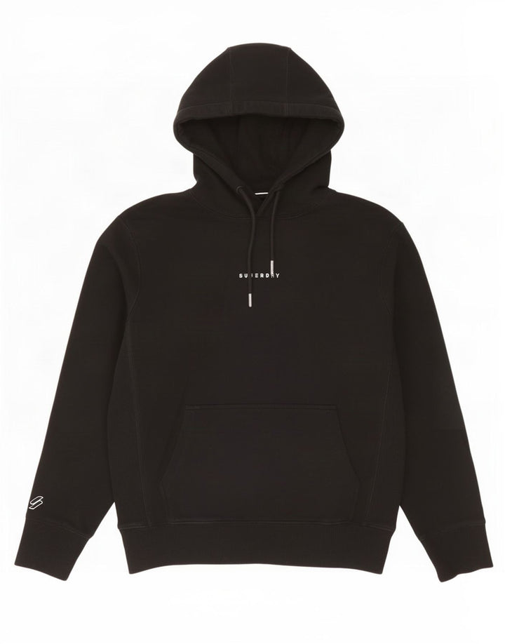 Мужской джемпер с капюшоном Superdry, средний черный, хлопок
