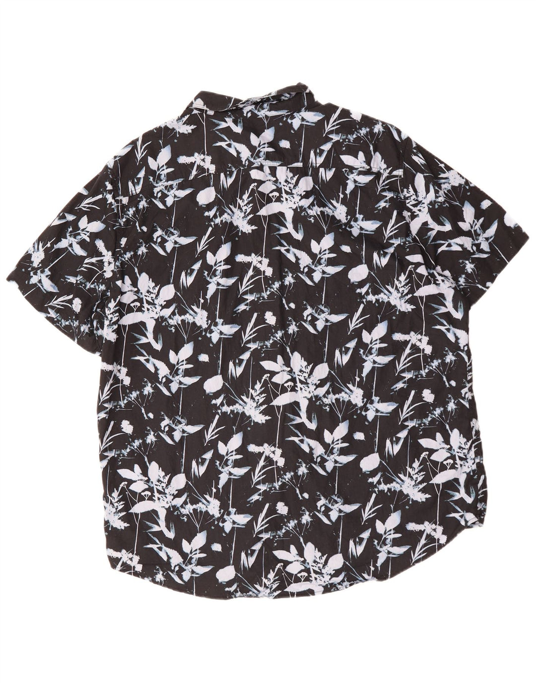 Мужская рубашка LEVI'S Standard с коротким рукавом XL, черная, хлопковая с цветочным принтом