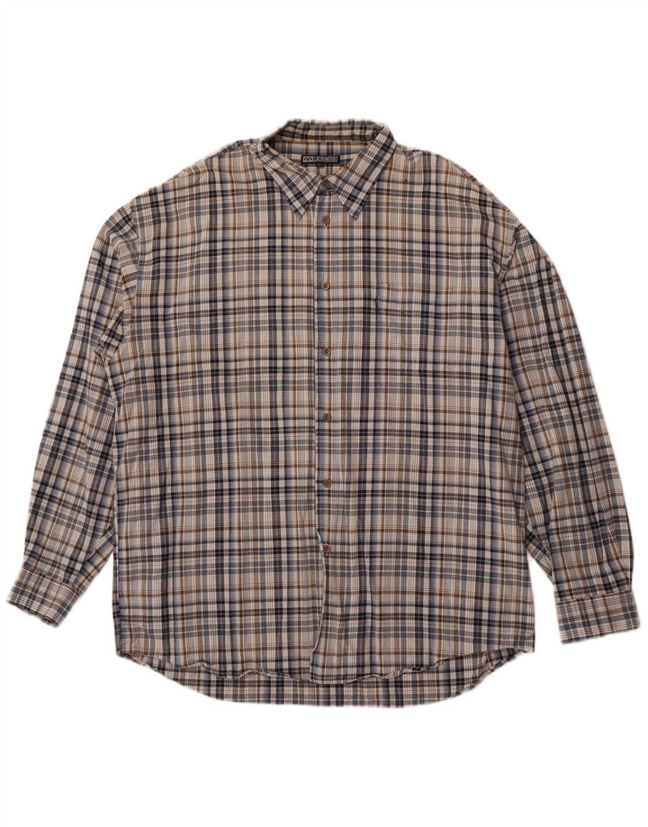 Мужская рубашка LERROS XL в разноцветную клетку, хлопок