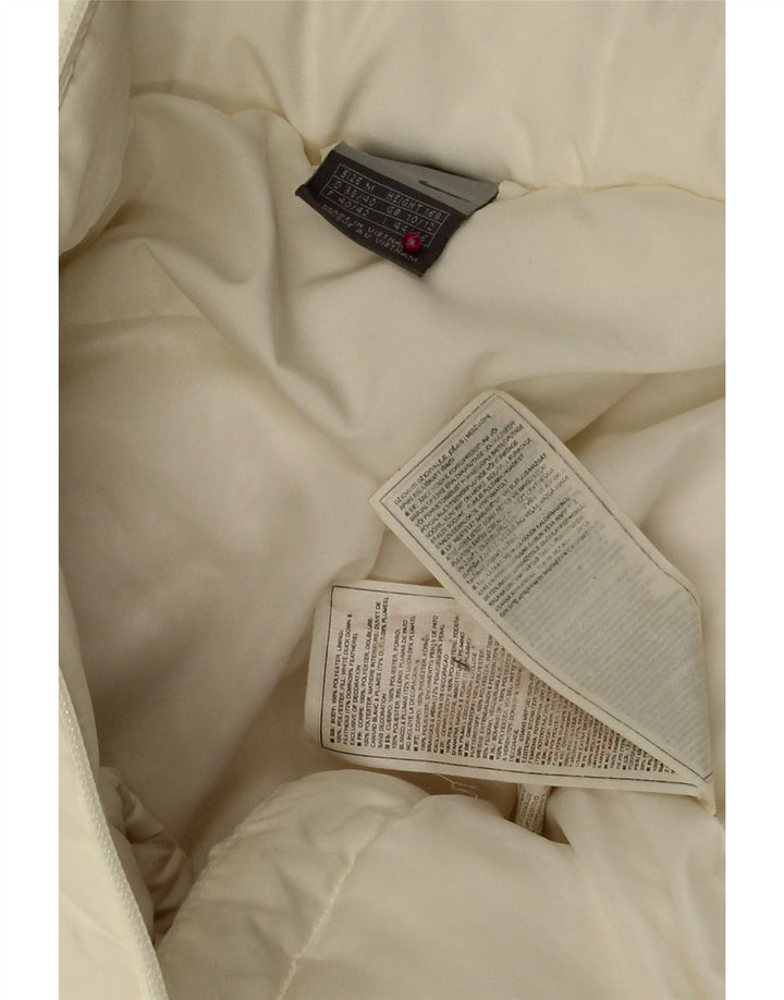 Женская утепленная куртка NIKE с капюшоном, Великобритания, 10/12, средний белый полиэстер