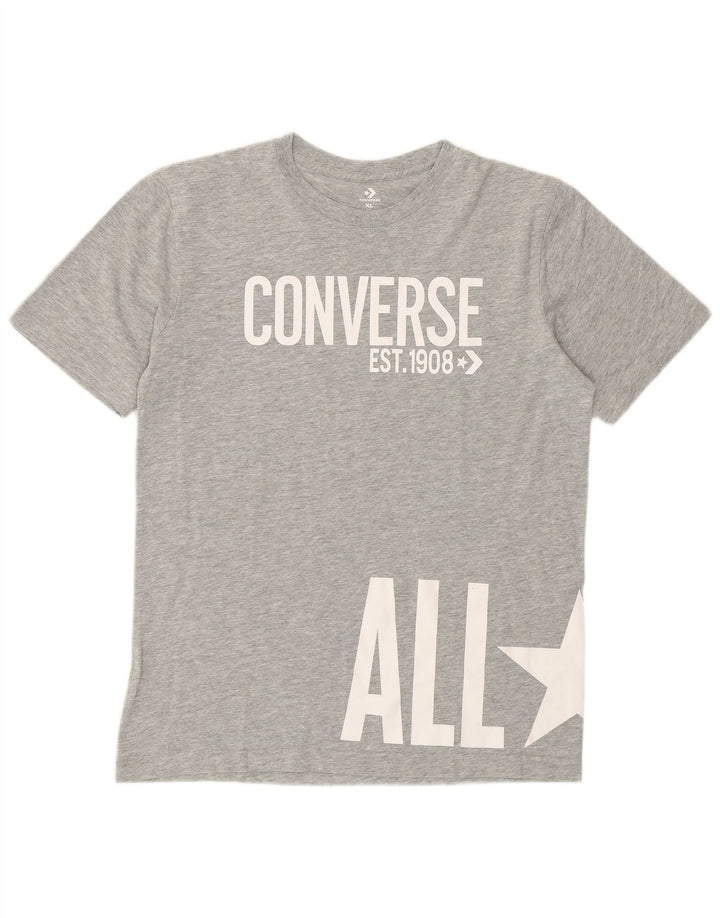 Футболка с рисунком Converse Boys Топ 13-14 лет XL Серый