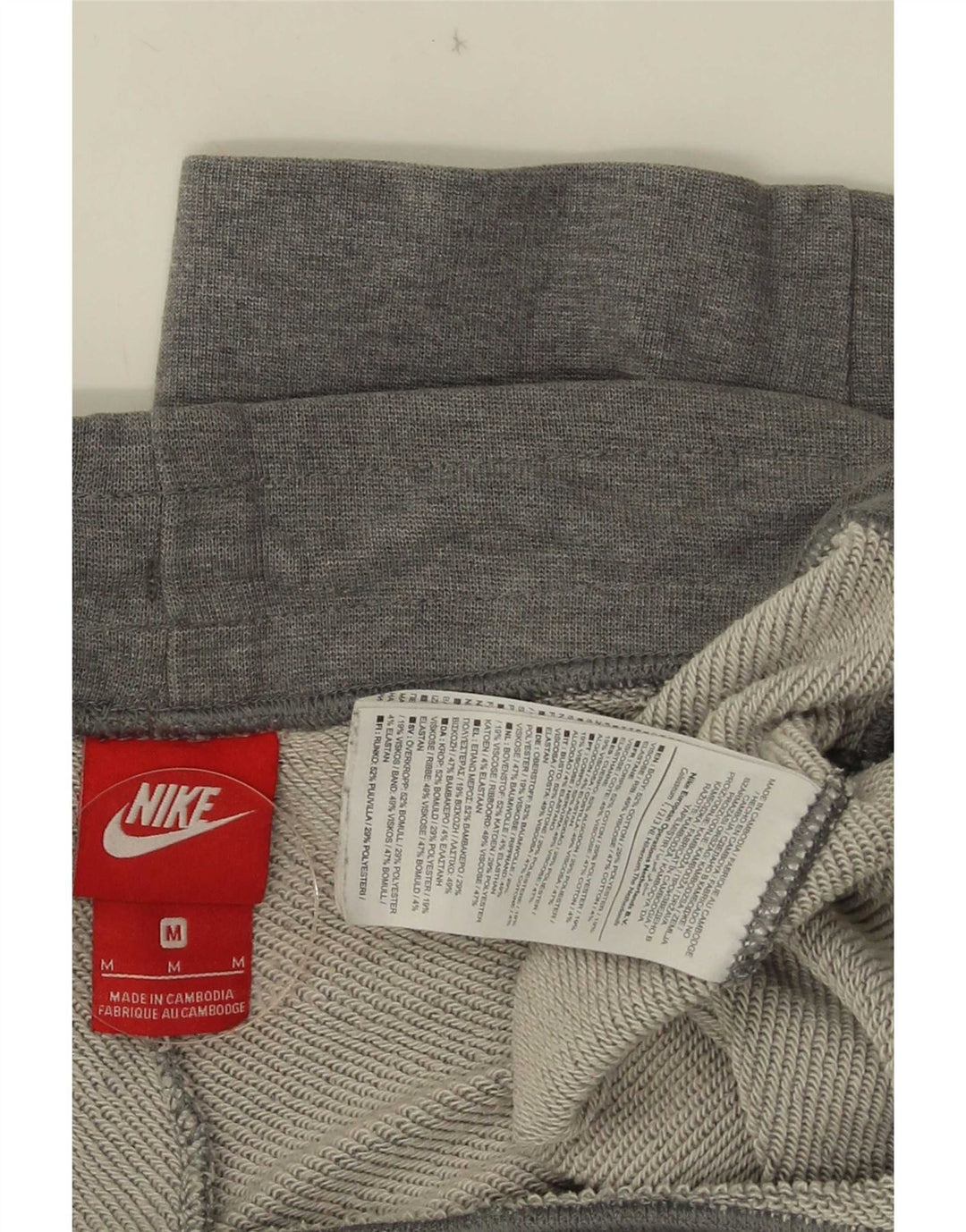 Женские спортивные брюки Nike Joggers UK 14, хлопок среднего серого цвета