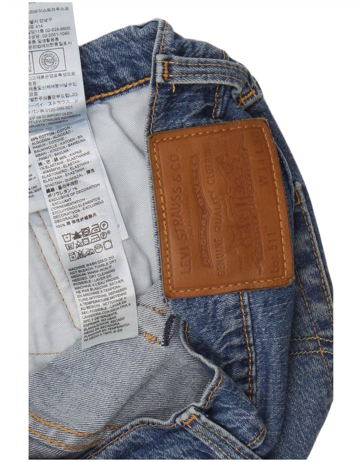 Мужские джинсы Levi's Slim 511 W34 L30 синие, хлопок