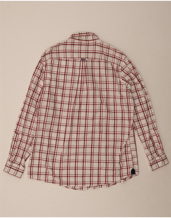 Crew Clothing Мужская рубашка классического кроя XL из хлопка в белую клетку